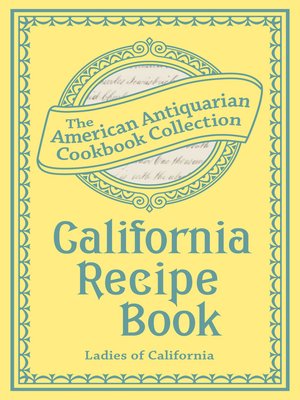 cover image of California Recipe Book